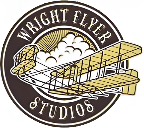 Wright Flyer Studios Video Game Production Company Image of Logo